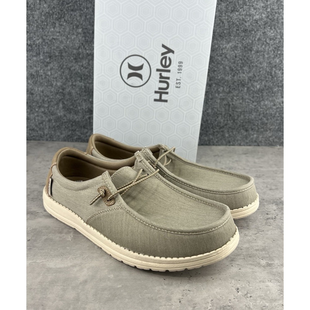 Hurley Nesota Shoes Men's Size 9.5 Tan Tried On Comfort Slip On